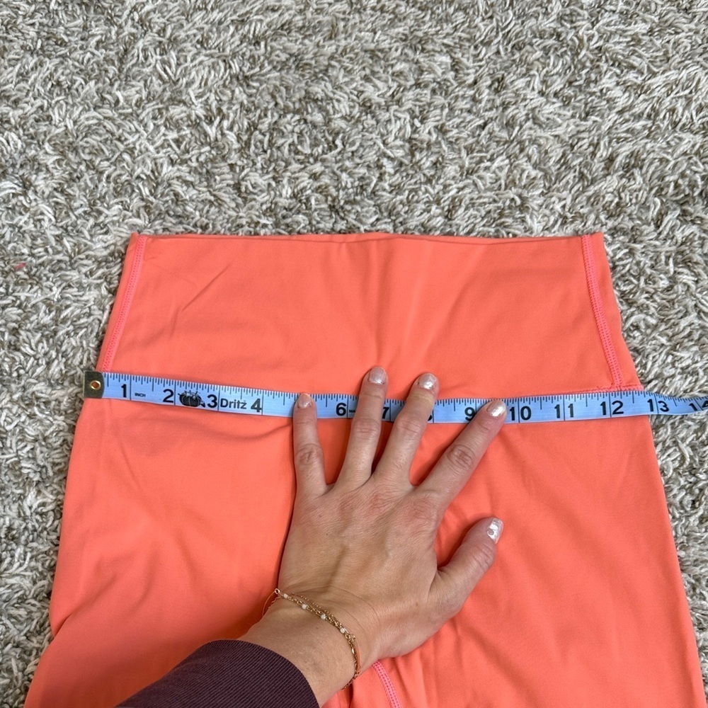 Zyia Active Legging Sport Moon Cut Out Bright Coral size 6-8 - Picture 11 of 15
